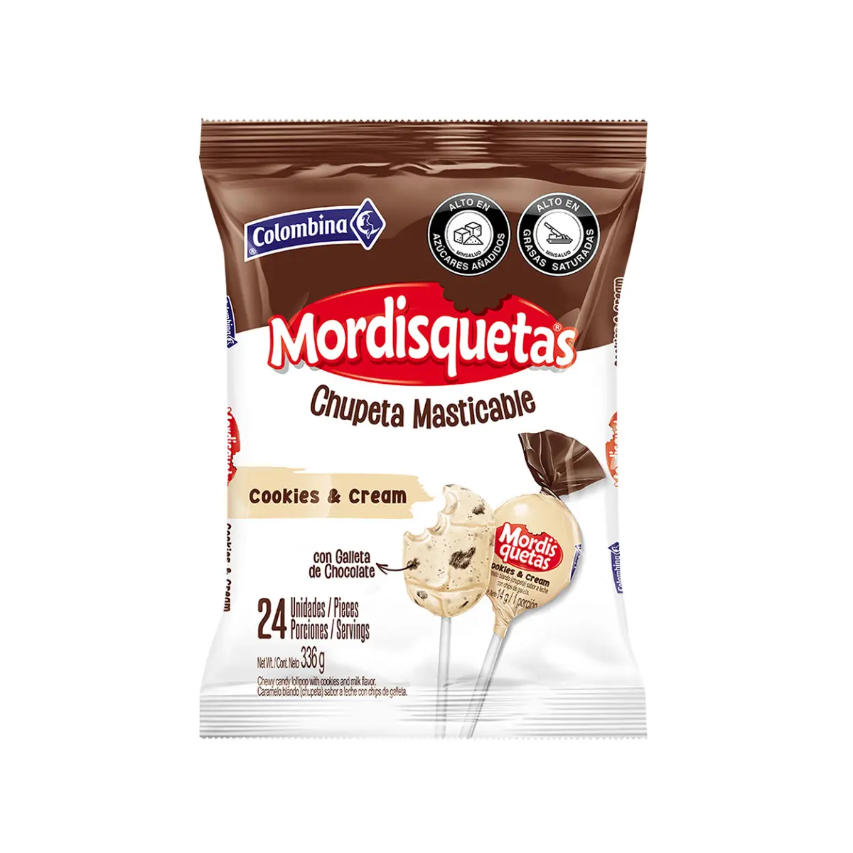 Mordisquetas Cookies & Cream x 24